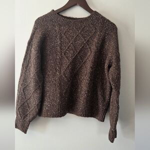 Lucky Brand Brown Knit Sweater